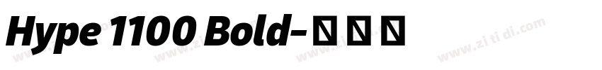 Hype 1100 Bold字体转换